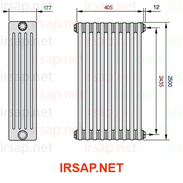 Радиатор IRSAP Tesi 52500/9 T30 CL 01